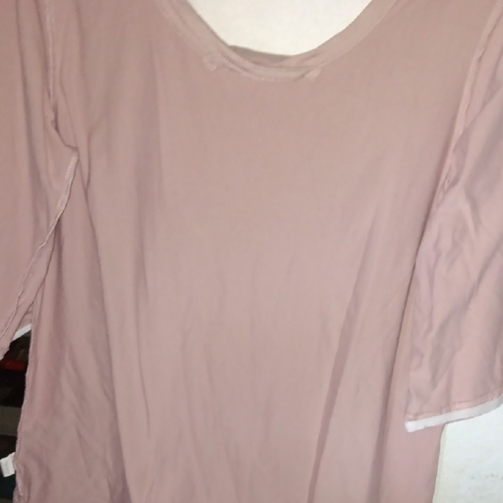 Moral Fiber Soft Pink Short Sleeve Top
